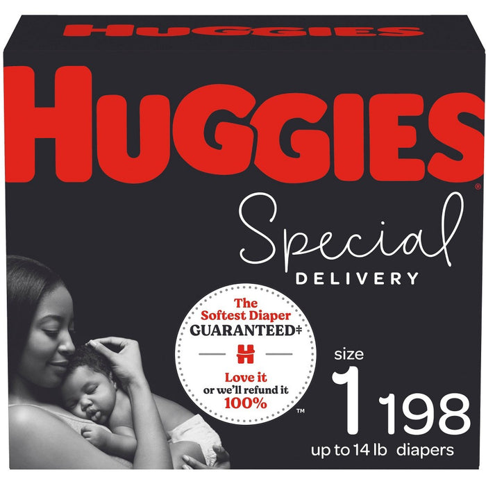 Huggies Special Delivery Hypoallergenic Baby Disposable Diapers - Size 1 - 198ct