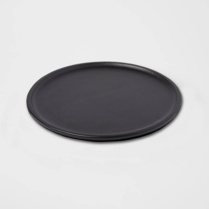 13" Acacia Modern Serving Platter Black - Threshold