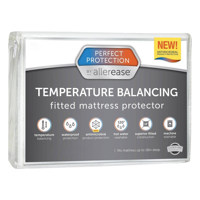 Twin Perfect Protection Temperature Balancing Mattress Protector - Allerease