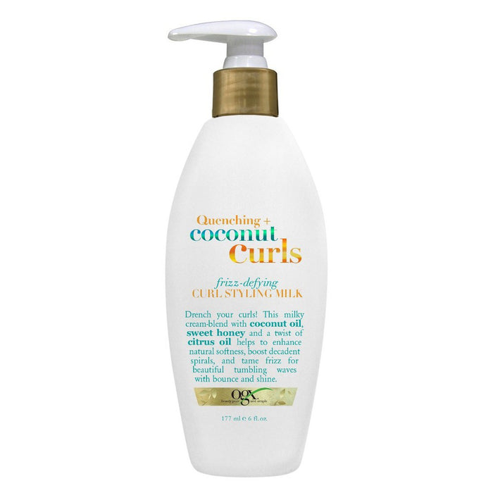 OGX Quenching + Coconut Curls Frizz Defying Curl Styling Milk - 6 fl oz