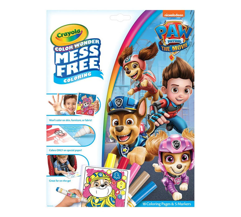 Crayola Color Wonder PAW Patrol Coloring Pages Set