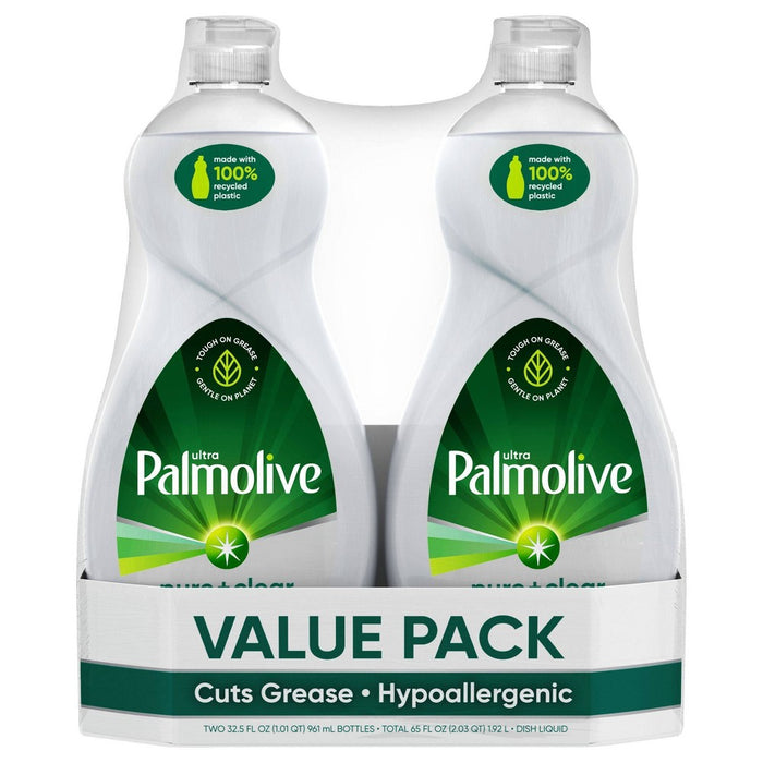 Palmolive Ultra Pure + Clear Liquid Dish Soap - 32.5 fl oz/2pk