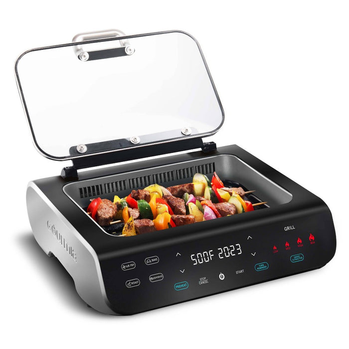 Gourmia FoodStation 5-in-1 Smokeless Grill & Air Fryer with Smoke-Extracting Technology (LOCAL PICKUP ONLY)