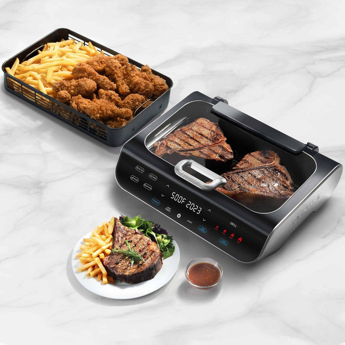 Gourmia FoodStation 5-in-1 Smokeless Grill & Air Fryer with Smoke-Extracting Technology (LOCAL PICKUP ONLY)