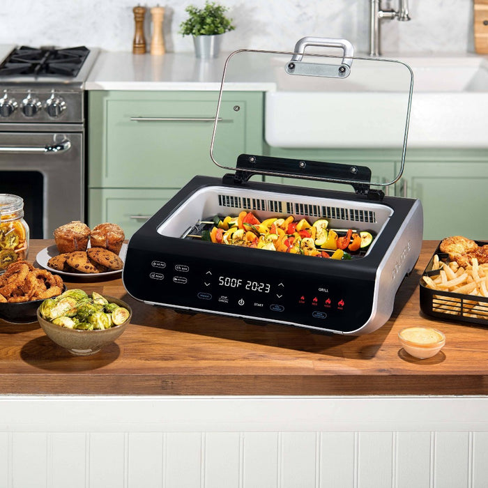 Gourmia FoodStation 5-in-1 Smokeless Grill & Air Fryer with Smoke-Extracting Technology (LOCAL PICKUP ONLY)