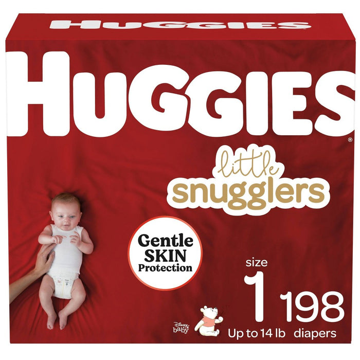 Huggies Little Snugglers Diapers - Size 1 - 198ct