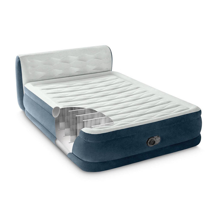 Intex 18" Pillow Top Air Mattress with Electric Pump and Headboard - Queen Size (LOCAL PICKUP ONLY)