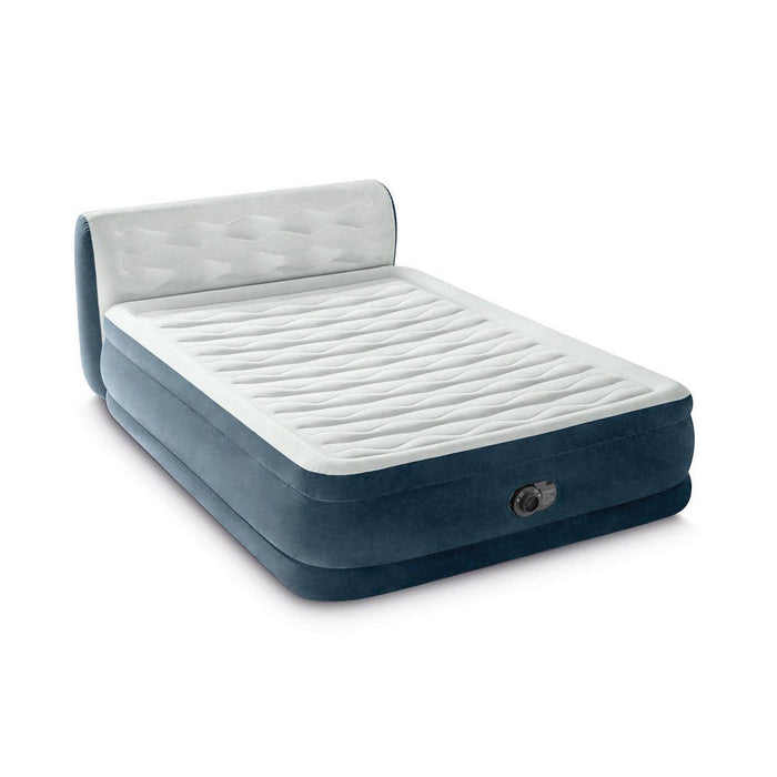 Intex 18" Pillow Top Air Mattress with Electric Pump and Headboard - Queen Size (LOCAL PICKUP ONLY)