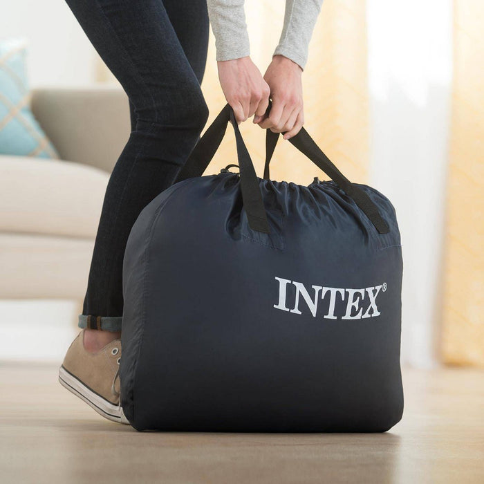 Intex 18" Pillow Top Air Mattress with Electric Pump and Headboard - Queen Size (LOCAL PICKUP ONLY)