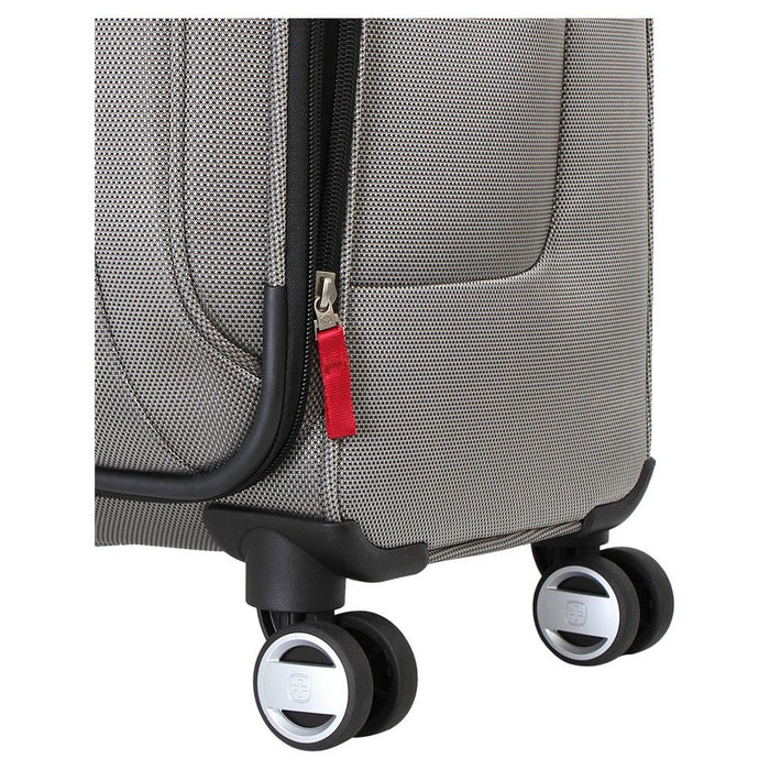 SWISSGEAR Zurich 24.5" Softside Small Checked Spinner Suitcase - Pewter