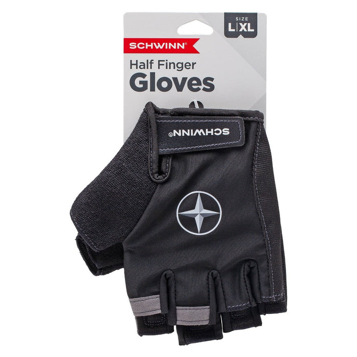 Schwinn Bike Half-Finger Gloves L/XL - Black