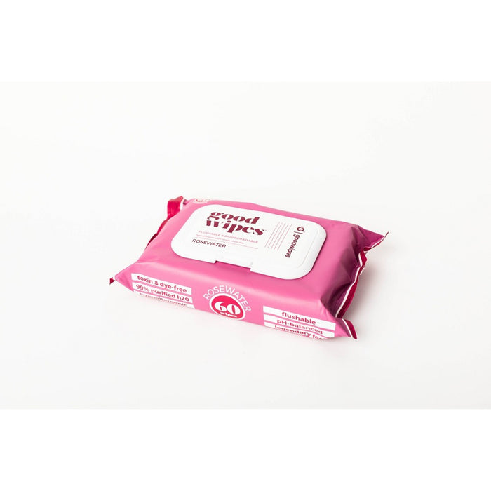 Goodwipes Rosewater Flushable Wipes - 2pk/120ct