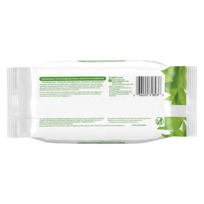 Huggies Natural Care Sensitive Unscented Baby Wipes - 56ct