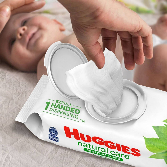 Huggies Natural Care Sensitive Unscented Baby Wipes - 56ct