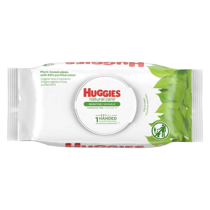 Huggies Natural Care Sensitive Unscented Baby Wipes - 56ct