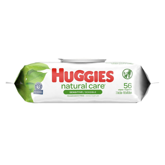 Huggies Natural Care Sensitive Unscented Baby Wipes - 56ct