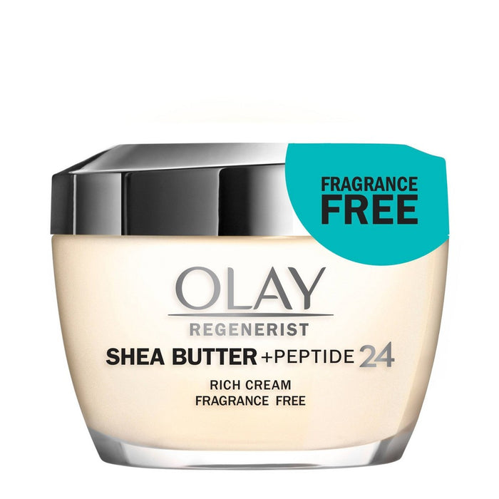 Olay Regenerist Shea Butter + Peptide 24 Face Moisturizer Fragrance-Free -1.7oz