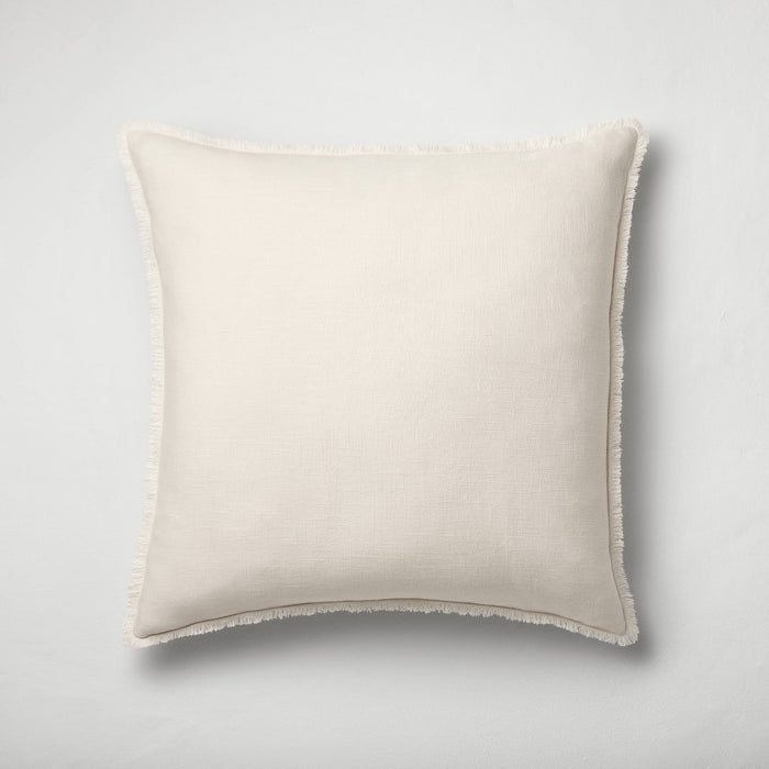 Euro Heavyweight Linen Blend Throw Pillow Natural - Casaluna™