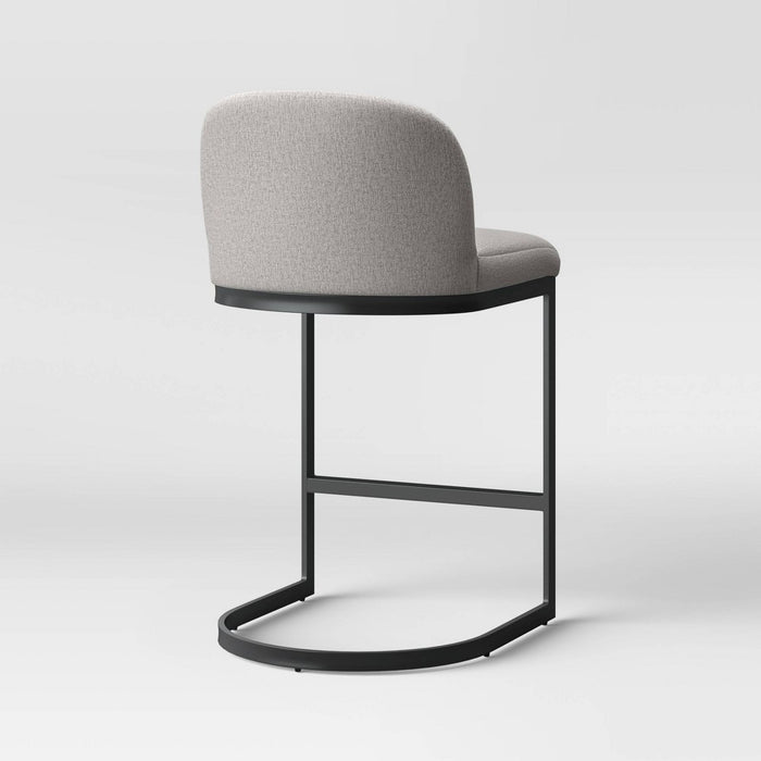 2pk Jules Cantilever Armless Upholstered Counter Height Barstool - Project 62™ (LOCAL PICKUP ONLY)