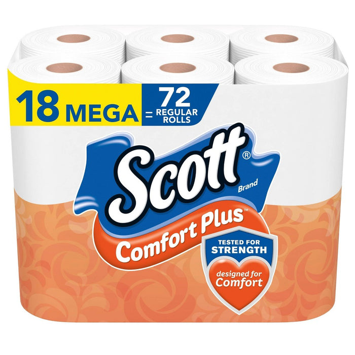Scott ComfortPlus Toilet Paper - 18 Mega Rolls