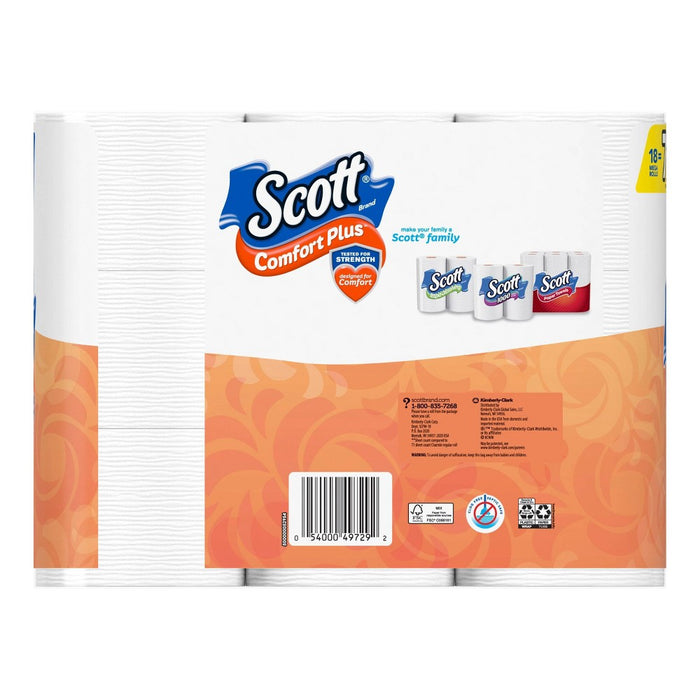Scott ComfortPlus Toilet Paper - 18 Mega Rolls