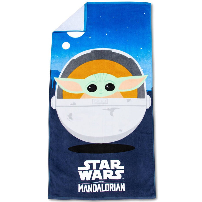 Star Wars: The Mandalorian Beach Towel Green/Blue