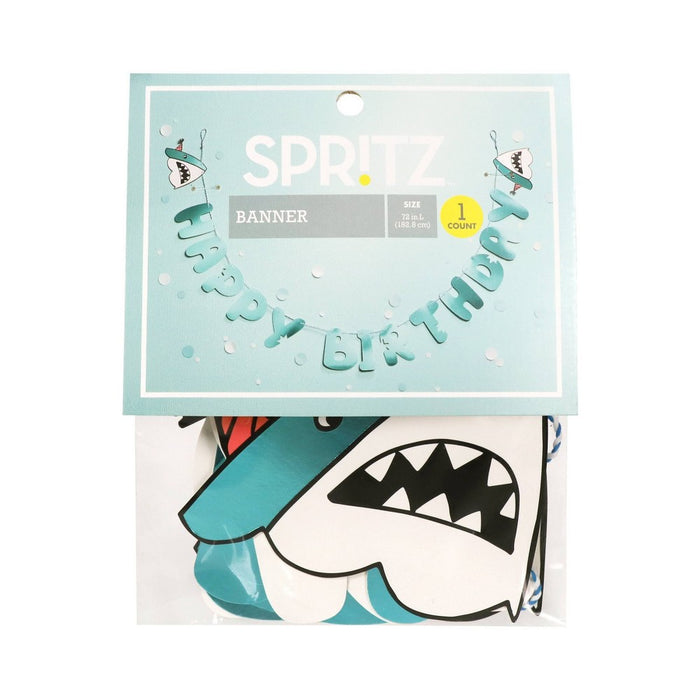 "Happy Birthday" Shark Banner - Spritz™