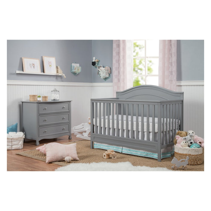 DaVinci Charlie 4-in-1 Convertible Crib, Greenguard Gold Certified - Gray (LOCAL PICKUP ONLY)