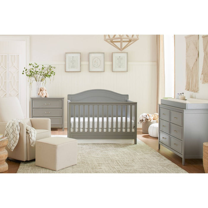 DaVinci Charlie 4-in-1 Convertible Crib, Greenguard Gold Certified - Gray (LOCAL PICKUP ONLY)