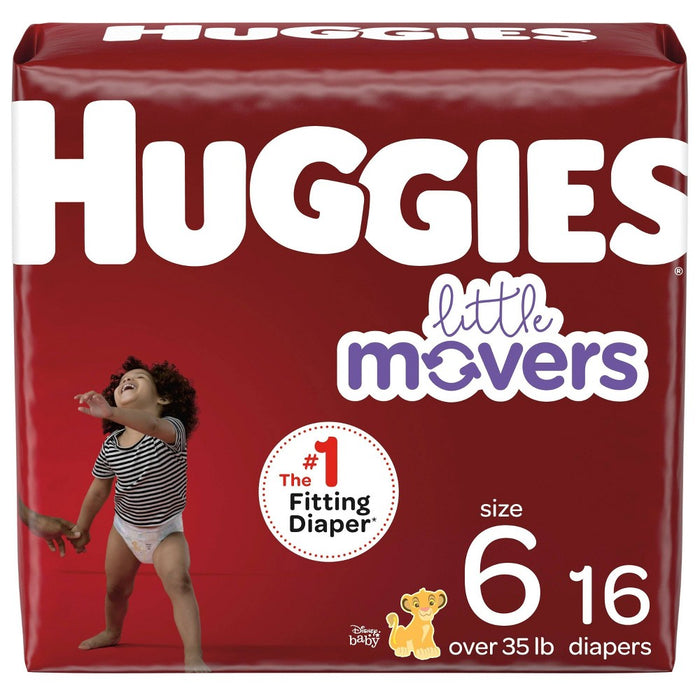 Huggies Little Movers Baby Disposable Diapers - Size 6 - 16ct