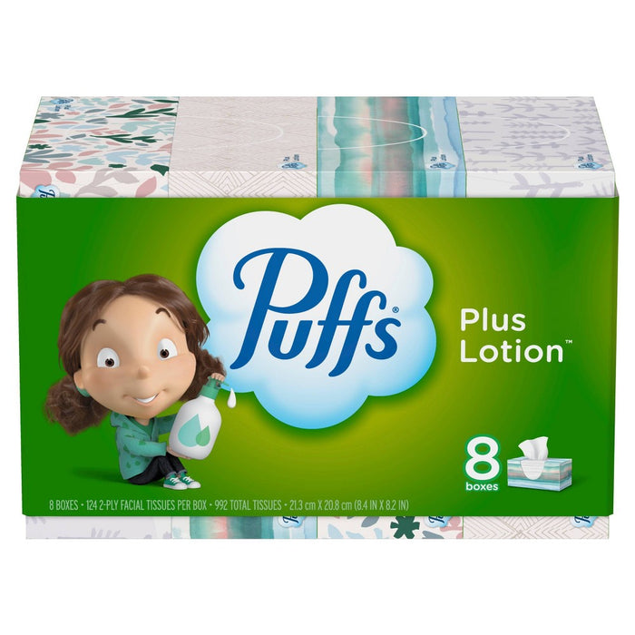Puffs Plus Lotion Facial Tissue - 8pk/124ct