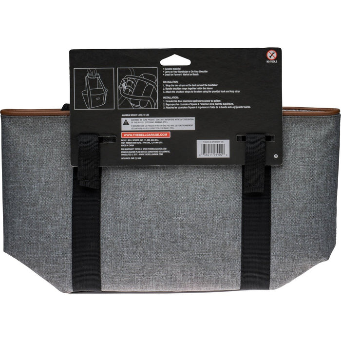 Bell Stowaway 600 Handlebar Bike Tote Bag - Gray