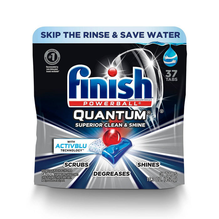 Finish Quantum Ultimate Clean & Shine Dishwasher Detergent Tablets - 37ct