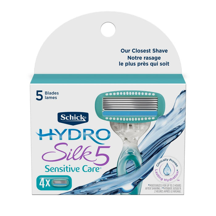 Schick Hydro Silk 5 Sensitive Women's Razor Blade Refills - 4ct