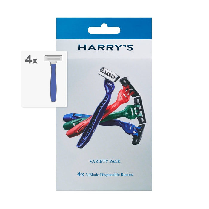 Harry's Men's Disposable 3-Blade Razors - 4pk
