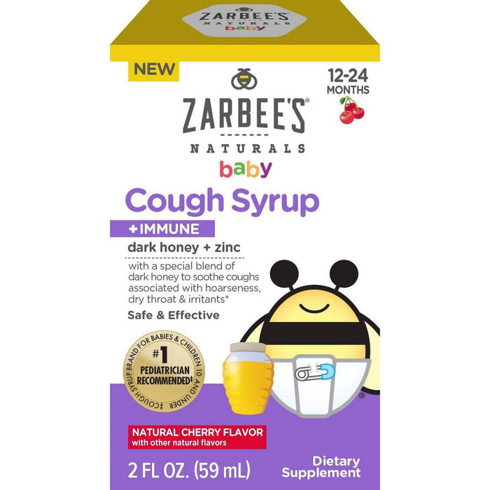 Zarbee's Naturals Baby Cough + Immune Liquid with Honey - Cherry - 2 fl oz