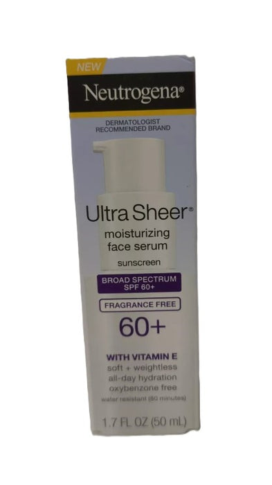 Neutrogena Ultra Sheer Moisturizing Sunscreen - SPF 60+ - 1.7oz EXP 01/2027