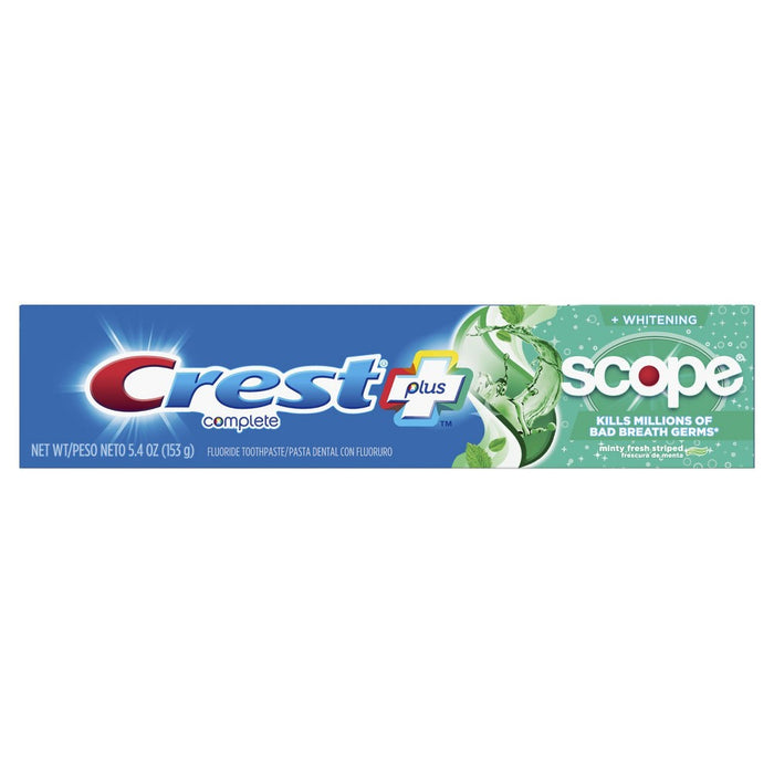 Crest + Scope Complete Whitening Toothpaste Minty Fresh - 5.4oz