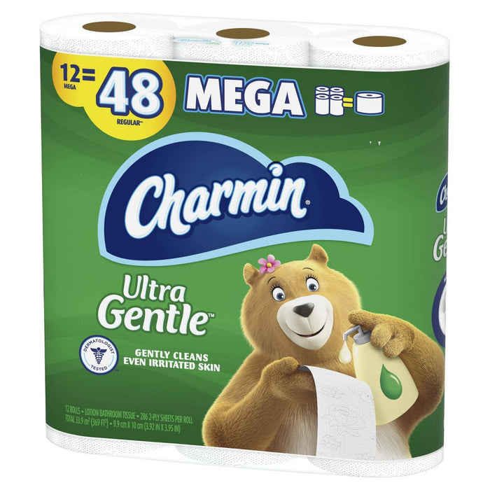 Charmin Ultra Gentle Toilet Paper - 12 Mega Rolls