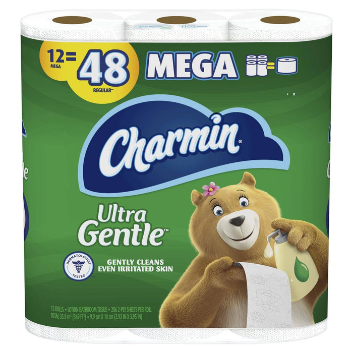 Charmin Ultra Gentle Toilet Paper - 12 Mega Rolls