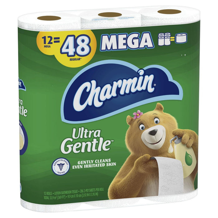 Charmin Ultra Gentle Toilet Paper - 12 Mega Rolls