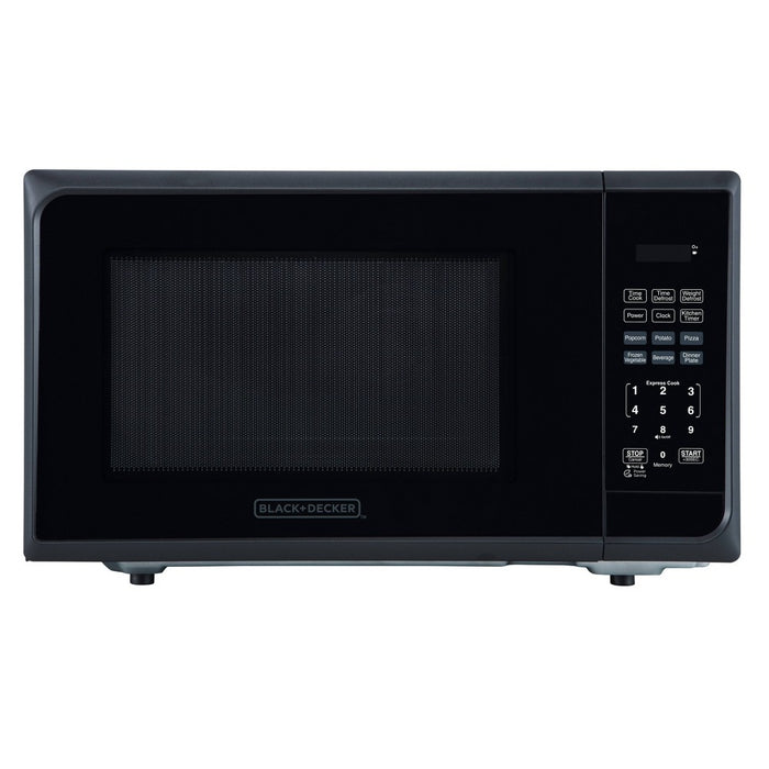 BLACK+DECKER 1.1 cu ft 1000W Microwave Oven - Stainless Steel Black (LOCAL PICKUP ONLY)
