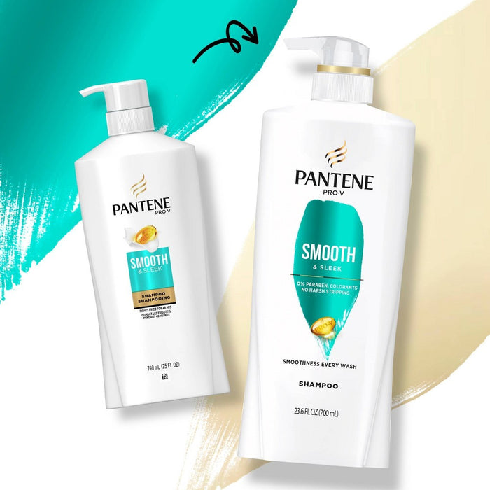Pantene Pro-V Smooth & Sleek Shampoo - 23.6 fl oz