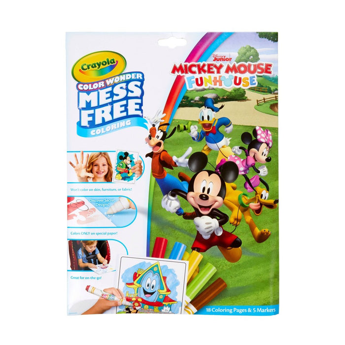 Crayola Color Wonder Mickey Mouse Roadster Racer Coloring Pages Set