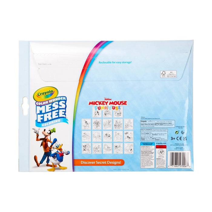 Crayola Color Wonder Mickey Mouse Roadster Racer Coloring Pages Set