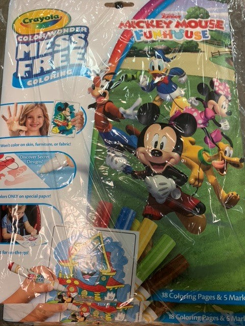 Crayola Color Wonder Mickey Mouse Roadster Racer Coloring Pages Set