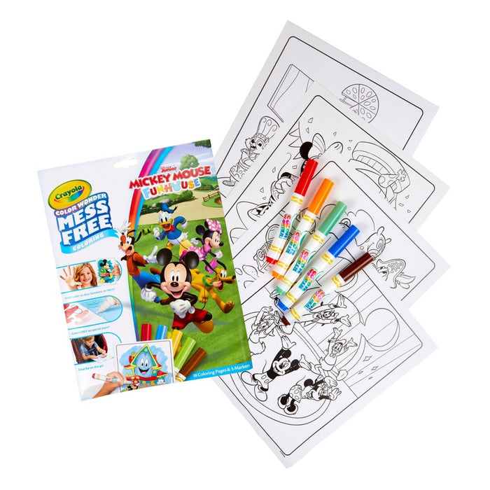 Crayola Color Wonder Mickey Mouse Roadster Racer Coloring Pages Set