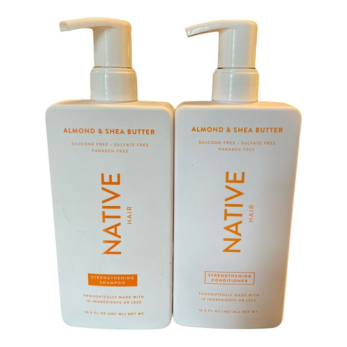 Native Almond Shea Butter Hair Strengthening Shampoo & Conditioner