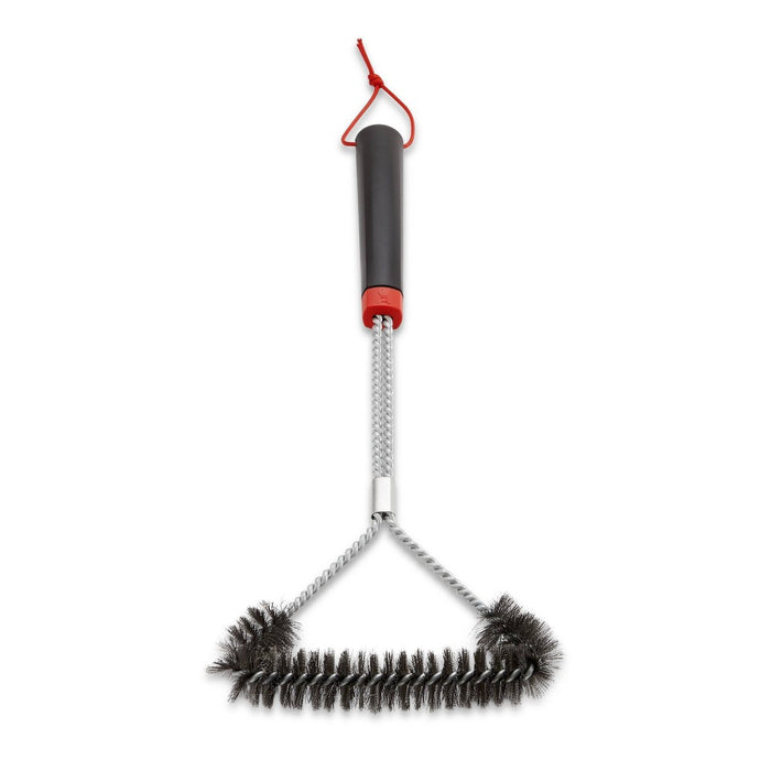 Weber 18" Three-Sided Grill Brush Black