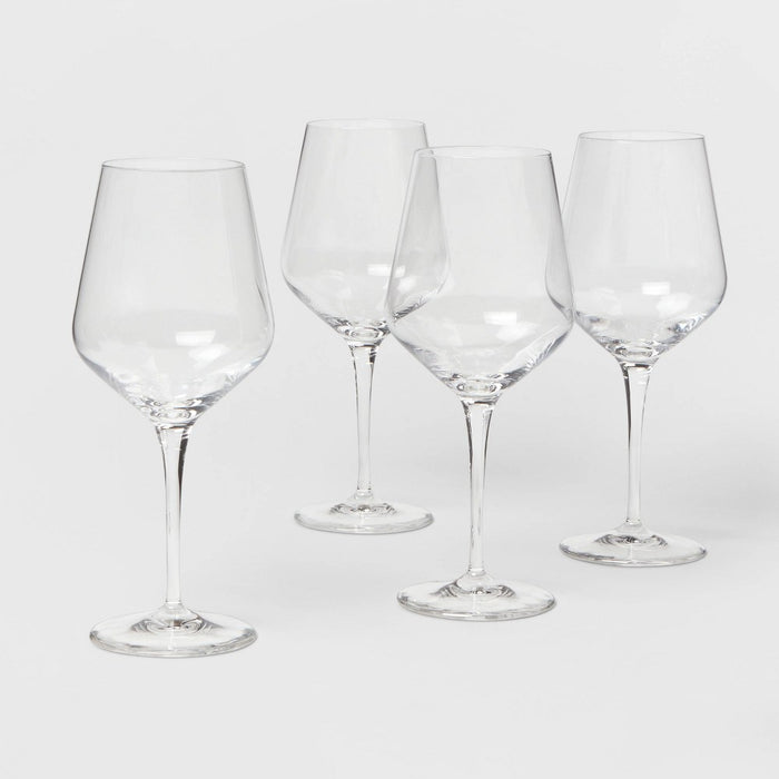 22oz 4pk Glass Atherton Red Wine Glasses - Threshold™